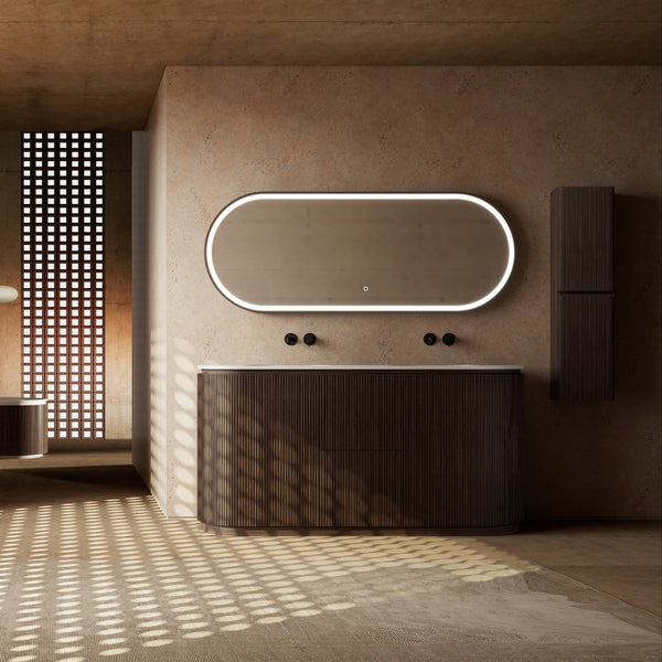 MonBlari Marble Bathroom Vanity With Mirror MW-V0692A-FrontView