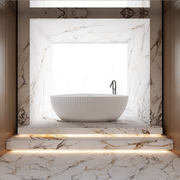 MonBlari Acrylic Freestanding Bathtub MY-66610-GW-FrontView