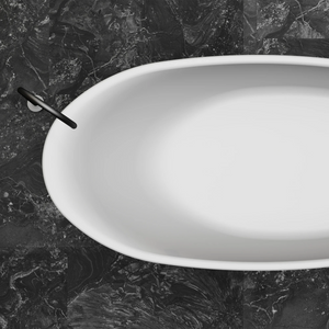 67 Inch MonBlari Solid Surface Freestanding BathtubMR88811MW-Closeup