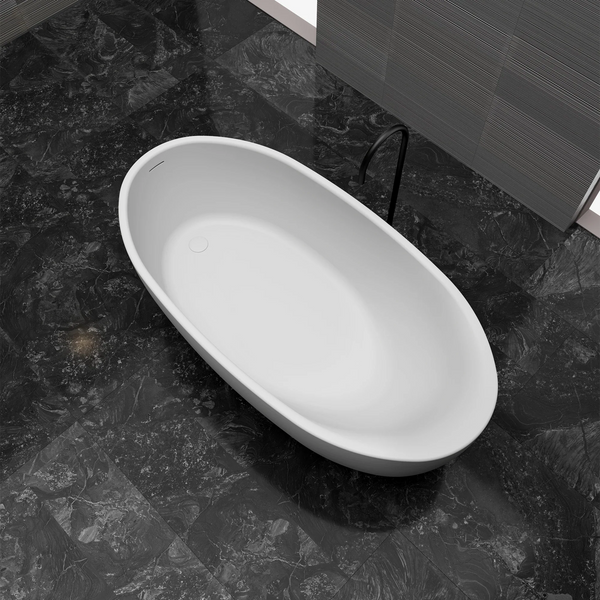67 Inch MonBlari Solid Surface Freestanding BathtubMR88811MW-Top View