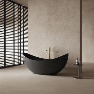 MonBlari MC-99908 Carbon Fiber Freestanding Bathtub Diagonal View