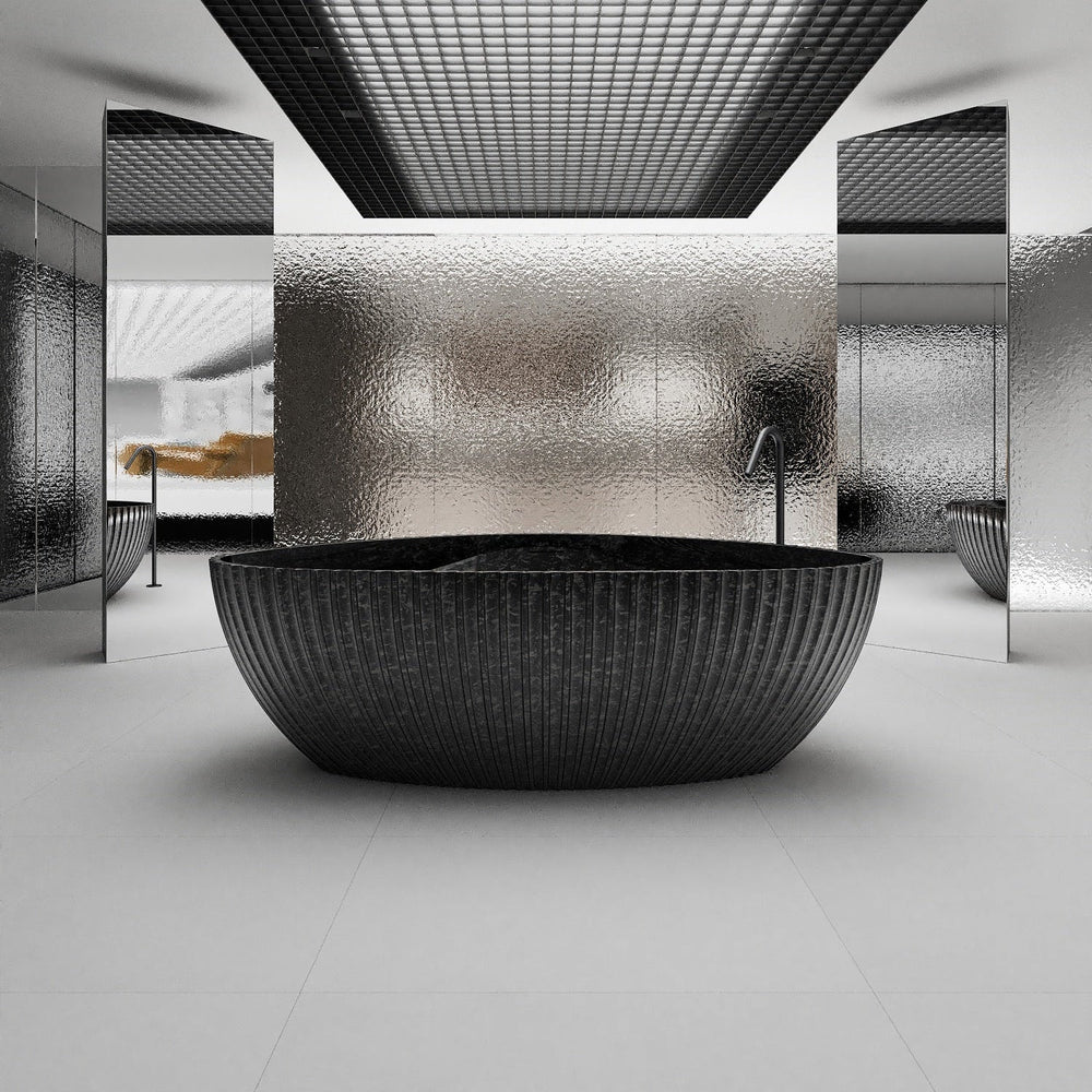 MonBlari MC-99910 Carbon Fiber Freestanding Bathtub 1800mm Front View