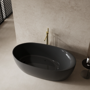 MonBlari MC-99971 Carbon Fiber Freestanding Bathtub 1700mm Side Top View Close-up