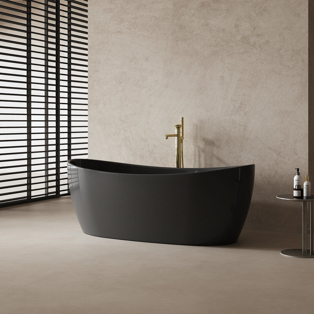 MonBlari MC-99973 Carbon Fiber Freestanding Bathtub 1700mm Front View