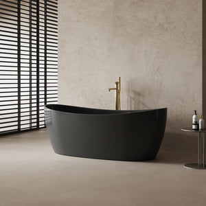 MonBlari MC-99973 Carbon Fiber Freestanding Bathtub 1700mm Diagonal View