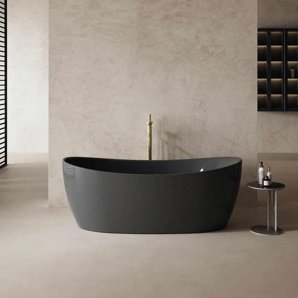 MonBlari MC-99973 Carbon Fiber Freestanding Bathtub 1700mm Front View