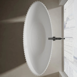 MonBlari MR-88878 VENUS Series Double Slipper Bathtub Top View Close-up