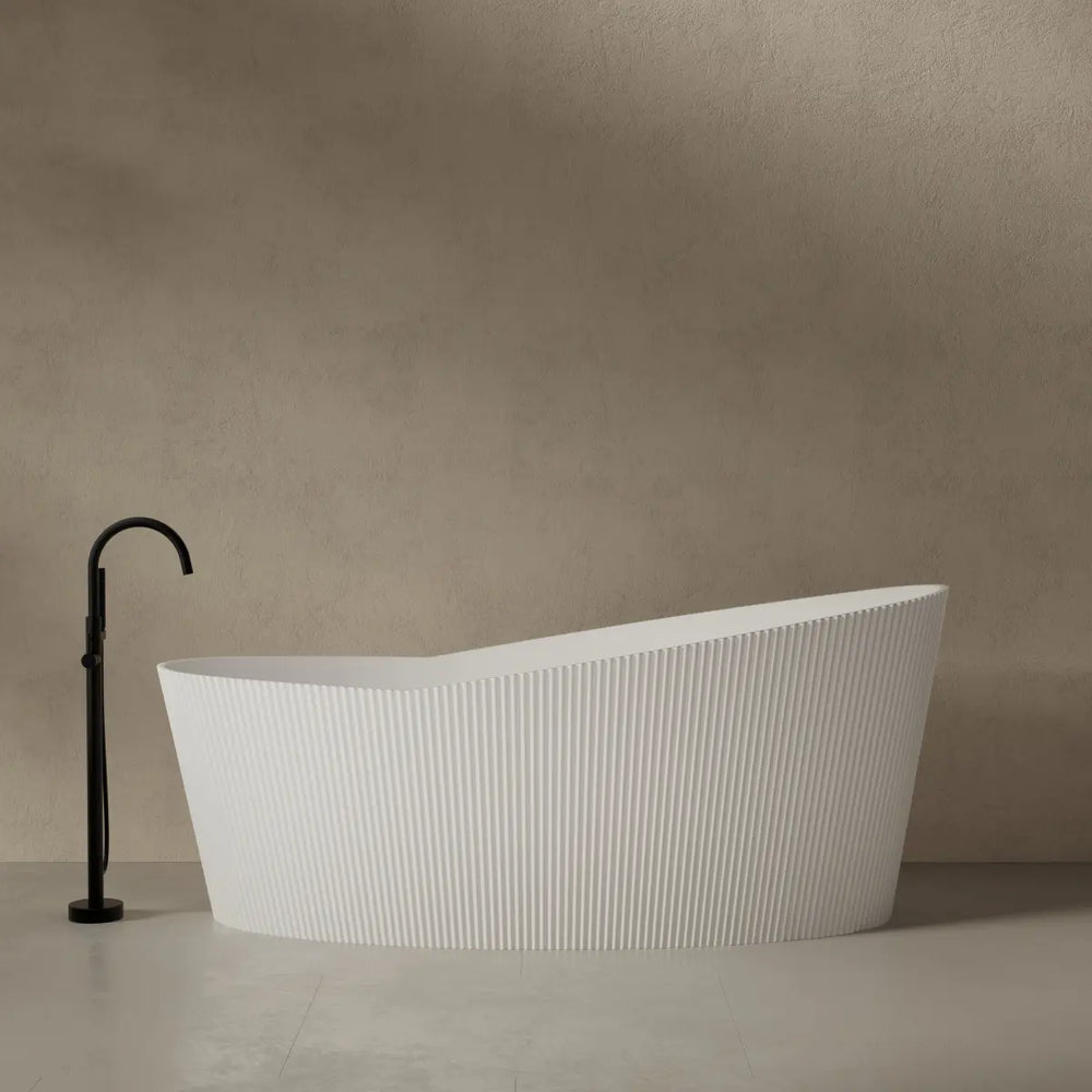 MonBlari TW-8308 Solid Surface Single Slipper Bathtub Front VIew