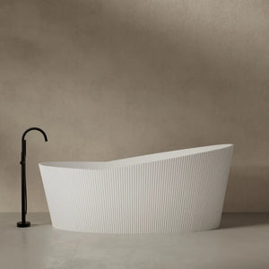 MonBlari TW-8308 Solid Surface Single Slipper Bathtub Front VIew