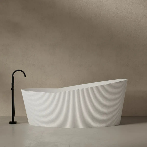 MonBlari TW-8308 Solid Surface Single Slipper Bathtub Front VIew