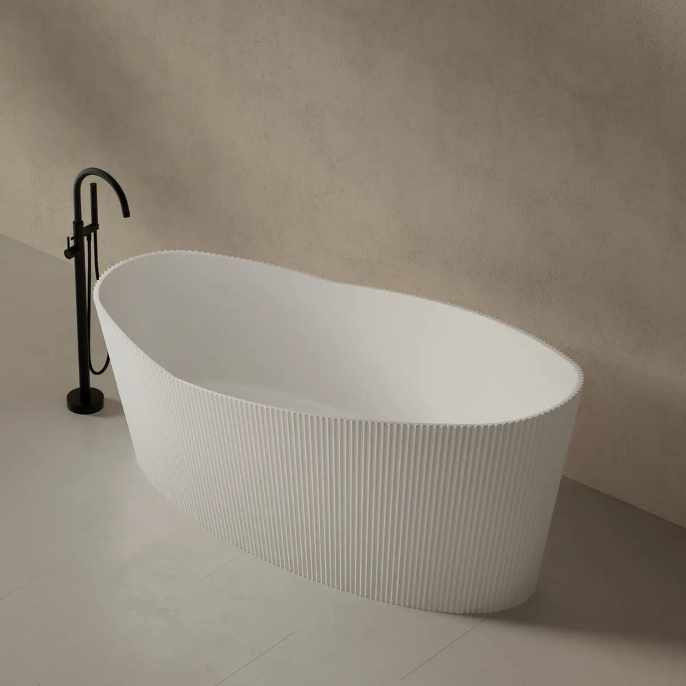 MonBlari TW-8308 Solid Surface Single Slipper Bathtub Front VIew
