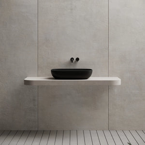 MonBlari TW-A102 Solid Surface Vessel Bowl Sink Bathroom Wash Basin Front View