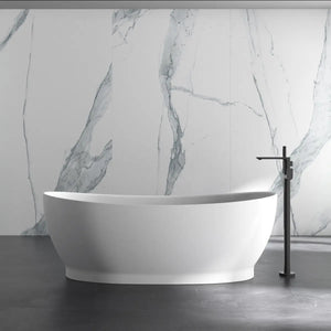 MonBlari XA-8838 Solid Surface Double Slipper Bathtub Front View