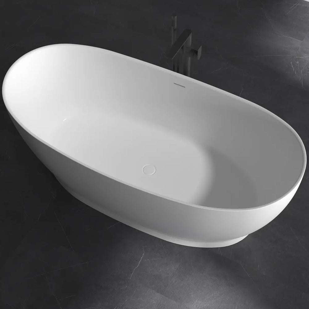 MonBlari XA-8838 Solid Surface Double Slipper Bathtub Front View