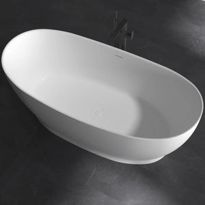 MonBlari XA-8838 Solid Surface Double Slipper Bathtub Side Top View Close-up