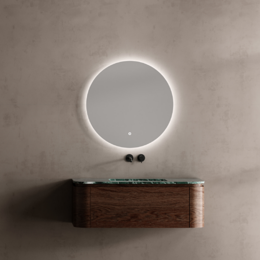 MonBlari Marble Vanity With Mirror TW-5601M-BACK TO WALL-FrontView