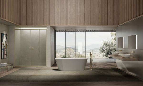 MonBlari TW-6611 White Acrylic Freestanding Bathtub 1500mm-1800mm