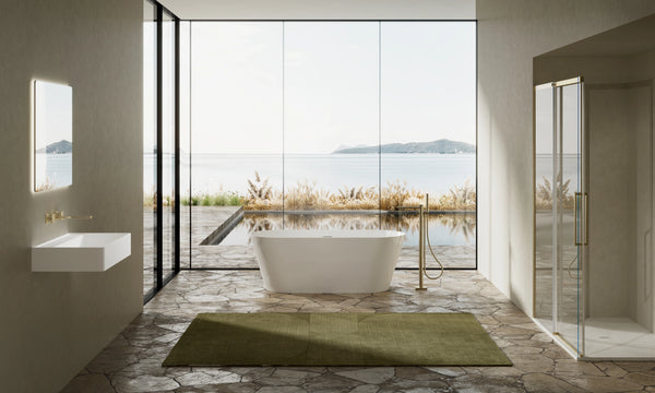 MonBlari TW-6611 White Acrylic Freestanding Bathtub 1500mm-1800mm