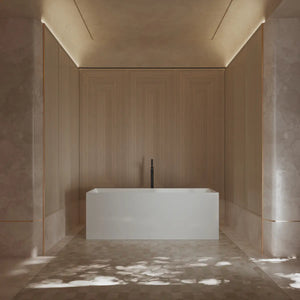 MonBlari TW-6685 White Acrylic Freestanding Bathtub 1500mm - 1700mm