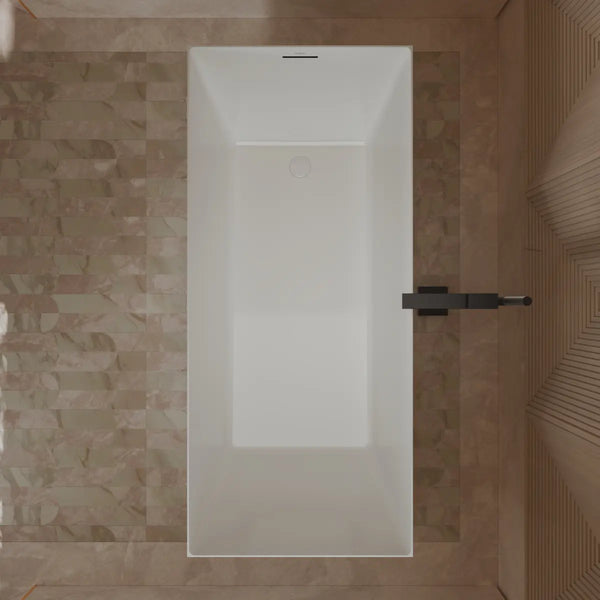 MonBlari TW-6685 White Acrylic Freestanding Bathtub 1500mm - 1700mm