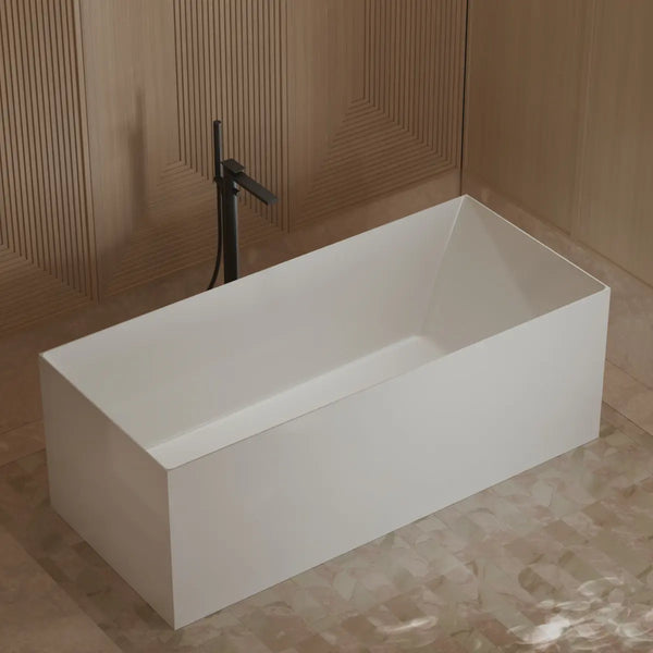 MonBlari TW-6685 White Acrylic Freestanding Bathtub 1500mm - 1700mm