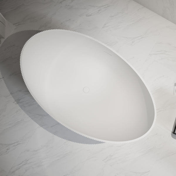 71 Inch MonBlari Acrylic Freestanding Bathtub-TopView