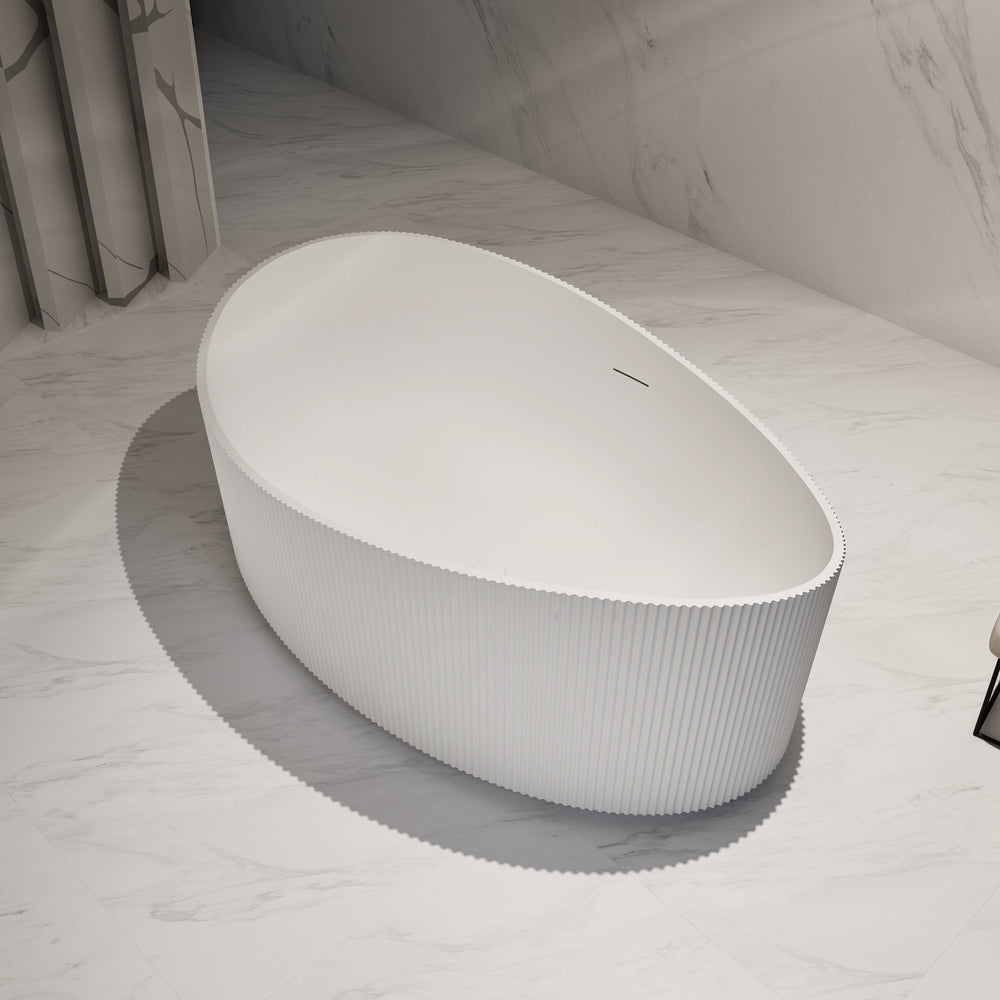71 Inch MonBlari Acrylic Freestanding Bathtub-FrontView