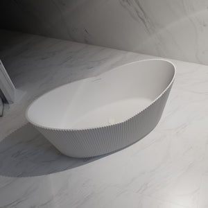 67 Inch MonBlari Acrylic Freestanding Bathtub-TopView