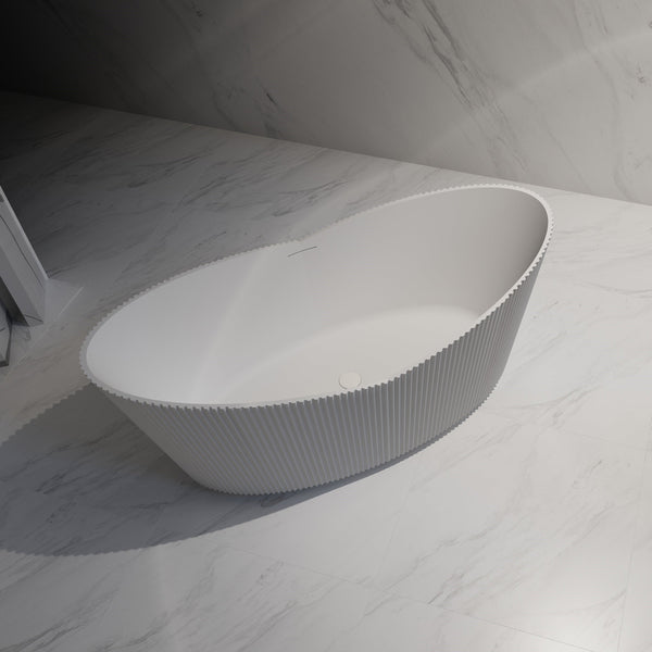 67 Inch MonBlari Acrylic Freestanding Bathtub-TopView