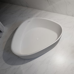 71 Inch MonBlari Acrylic Freestanding Bathtub TW-7196-GW-TopView