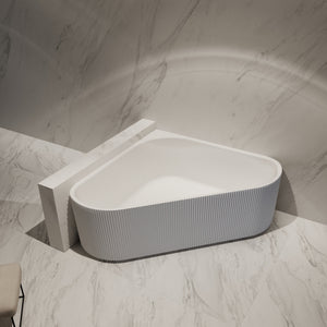 MonBlari Acrylic Back to Wall Bathtub TW -7197-Front Top