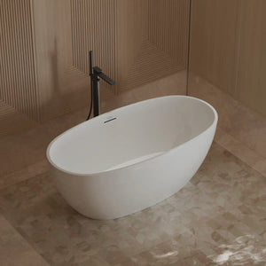 MonBlari TW-7507 White Acrylic Freestanding Bathtub 1500mm - 1700mm