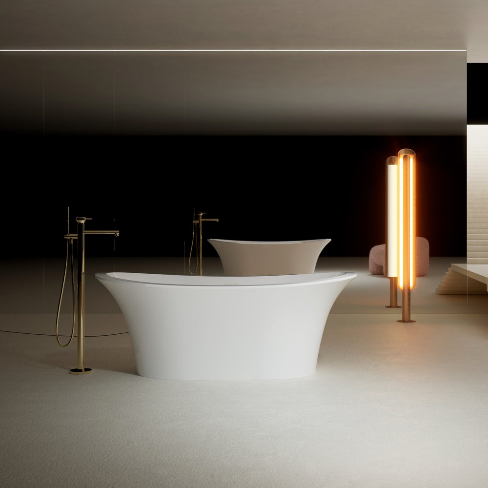 MonBlari Acrylic Freestanding Bathtub TW-7588-GW-FrontView