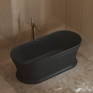 MonBlari TW-7796 Black Acrylic Freestanding Bathtub 1700mm