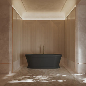 MonBlari TW-7796 Black Acrylic Freestanding Bathtub 1700mm