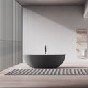 MonBlari Solid Surface Freestanding Bathtub TW-8001-MW-FrontView