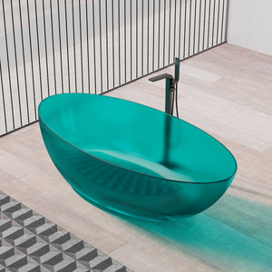 MonBlari Resin Freestanding Bathtub TW-8003T-TB-SideTop