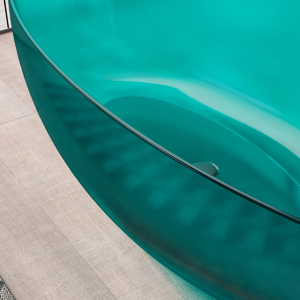 MonBlari Resin Freestanding Bathtub TW-8003T-TB-CloseUp