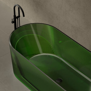 66.9 Inch MonBlari Resin Freestanding Bathtub TW-8301T-TopCloseUp
