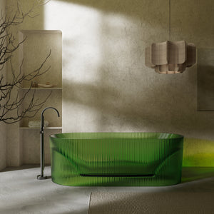 66.9 Inch MonBlari Resin Freestanding Bathtub TW-8301T-FrontView1