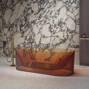MonBlari TW-8301T Transparent Resin Freestanding Bathtub 1700mm