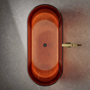 MonBlari TW-8301T Transparent Resin Freestanding Bathtub 1700mm