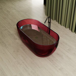 MonBlari Resin Freestanding Bathtub TW-8501-TR-SideTop