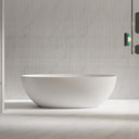 71 Inch MonBlari Solid Surface Freestanding Bathtub TW-8507-MW TW8507MW-FrontView