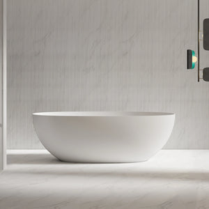 71 Inch MonBlari Solid Surface Freestanding Bathtub TW-8507-MW TW8507MW-FrontView