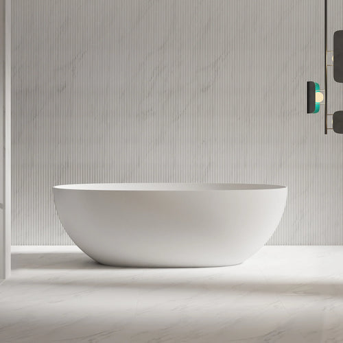 71 Inch MonBlari Solid Surface Freestanding Bathtub TW-8507-MW TW8507MW-FrontView