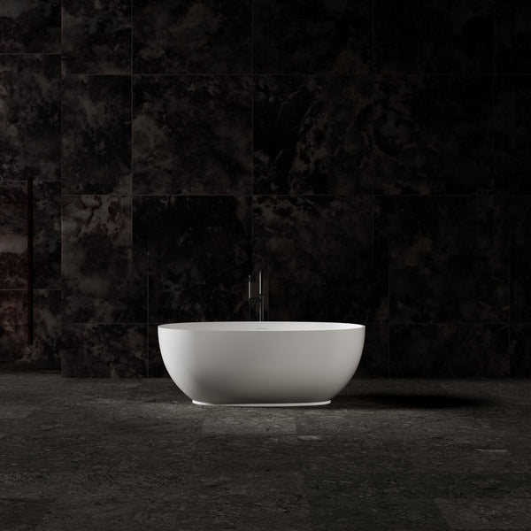 71 Inch MonBlari Solid Surface Freestanding Bathtub TW-8607-MW TW8607MW-FrontView