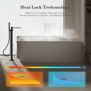 MonBlari TW-8611R White Solid Surface Corner Bathtub 1700mm