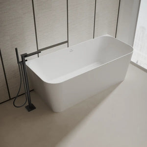 MonBlari TW-8622 Solid Surface Back-to-Wall Bathtub 1500mm - 1700mm