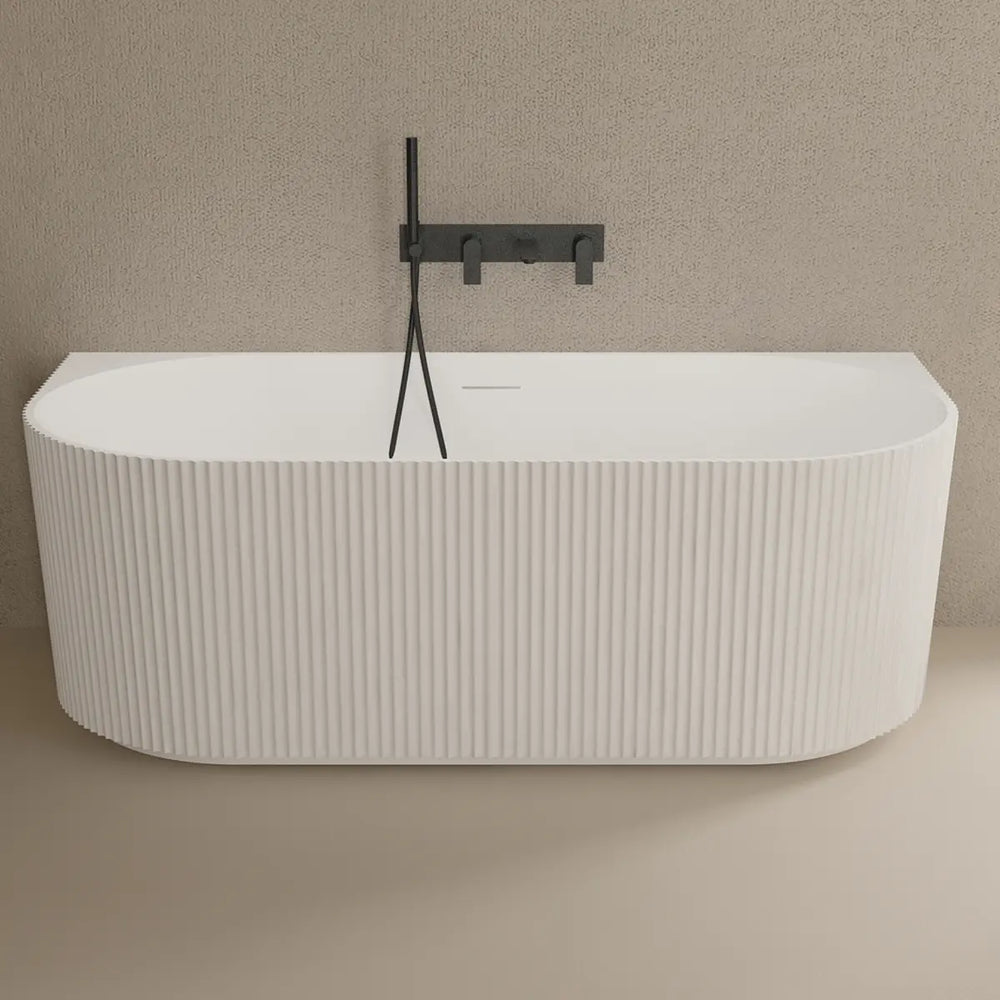 MonBlari TW-8686 Solid Surface Back-to-Wall Bathtub 1700mm